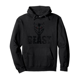 Beast Graphic Tee Pullover Hoodie