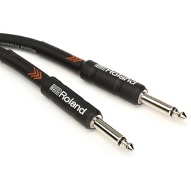 Roland Black Series Instrument Cable, Straight/Straight 1/4-Inch Jack, 10-Feet