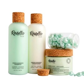 Remilia Hair Kit para el cuidado del cabello, 1 Suero capilar  1 Mascarilla capilar  1 Shampoo  1 Acondicionador                                      