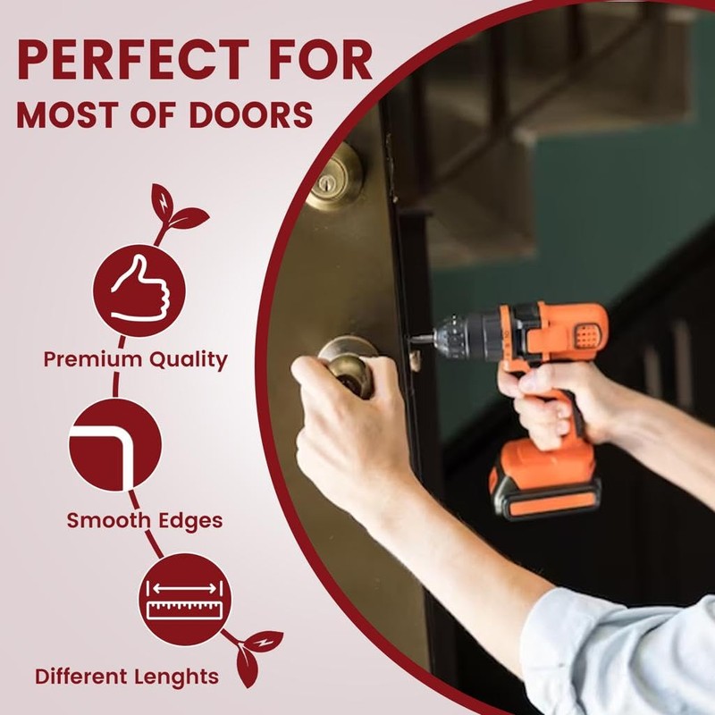 8mm Windows UPVC and Door Handle Spindle Plain Bar 50mm