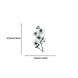 50Pcs Transparent Flower Stickers for Scrapbooking PET Nature Plant Sticker Floral Stickers Colorful Vintage Craft Sticker for Journaling Scrapbooking Clear Flowers Decals (Flower)