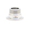 QiiMii 1.5" Tri Clamp Tri Clover Fittings to NPT 1"