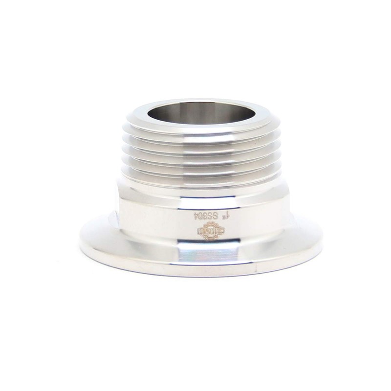 QiiMii 1.5" Tri Clamp Tri Clover Fittings to NPT 1"
