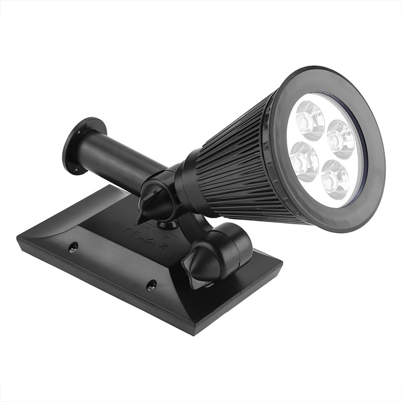 Outdoor Solar Powered Lawn Light 4LED Garden Yard Pathway Spotlight