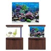PVC Adhesive Underwater Coral Aquarium Fish Tank Background Poster Backdrop