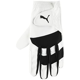PUMA Golf Fusion Grip Gloves 2.0 (Left Hand), bright white/puma black, 24