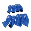 9Pcs Golf Iron Head Covers PU Waterproof Golf Club Headcovers