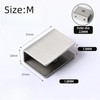 4Pcs Solid Glass Clamp,Square Glass Shelf Clamp Clip,Stainless Steel Clip