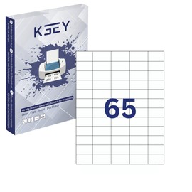 Generisch Etiketten selbstklebend, 100 Blatt, weiß, bedruckbar, Universal Klebeetiketten, DIN A4 (38x21mm)