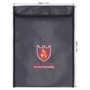 Fireproof Waterproof Bag Multi Function Money Document Jewelry Valuables Pouch