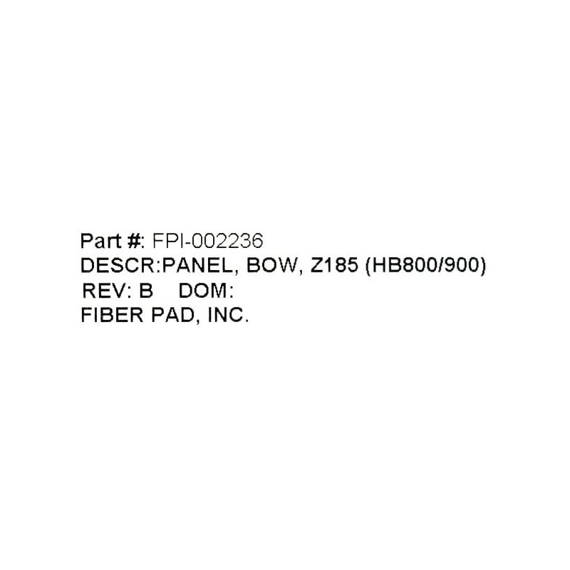 Boat Chartplotter Panel 7202357D | Z185 Gray Plastic