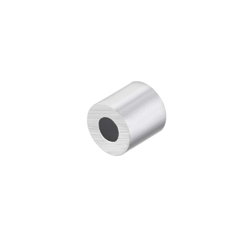 uxcell Aluminum Wire Rope Stop Sleeve Round Cable Ferrule Loop