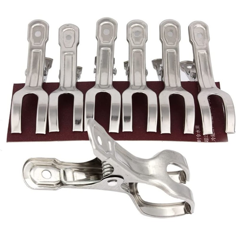 Clothes Pins, 12Pcs Large Heavy Duty Metal Clothespins Metal Clips
