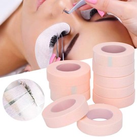 10 Rolls Lash Tape Lash Extension Tape Grafted Eyelash Isolation Tape Breathable Comfortable Sensitive Resistant Eyelash Extension Tape(10个粉色)