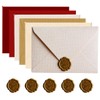 Pack of 6 envelopes made of linen paper in 6
