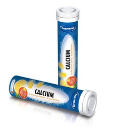 HANSAL CALCIUM EFFERVESCENT TABLETS WITH LEMON FLAVOR 20PIECES
