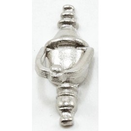Unbranded Dollhouse Miniatures 1:12 Scale Door Knocker, 1/Pk, Satin Nickel #CLA05517