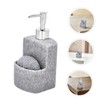 CAXUSD Multi-use Dish Soap Dispenser Sponge Holder for Kitchen Bathroom