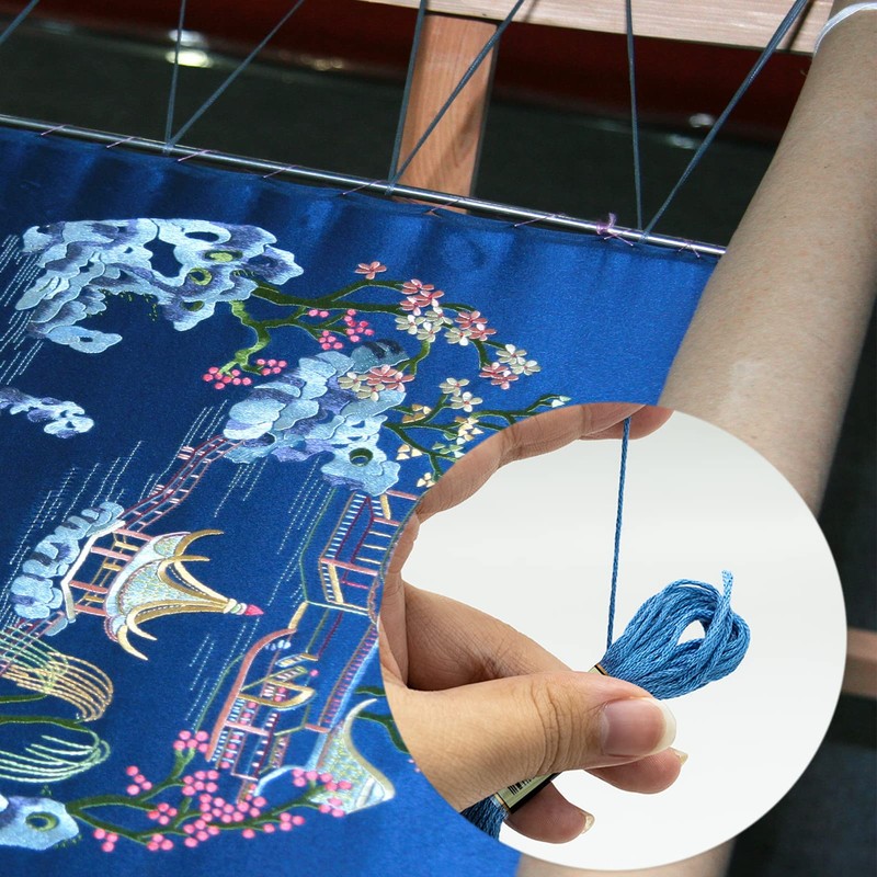 Blue Embroidery Threads, Embroidery Threads, Cross Stitch Thread, Blue, 14