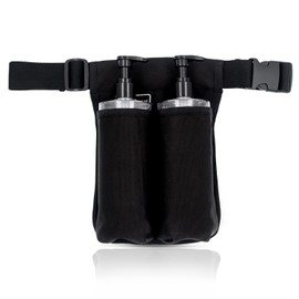 Funda de aceite de masaje, ajustable y duradera, suministros de terapeuta de masaje elegantes (2B-negro)