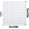5 Sheets 1 Inch White Number Stickers for Marking, Classifying,