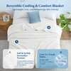Twin Size Seersucker Cooling Comforter - Lightweight Q-Max 0.45 Summer