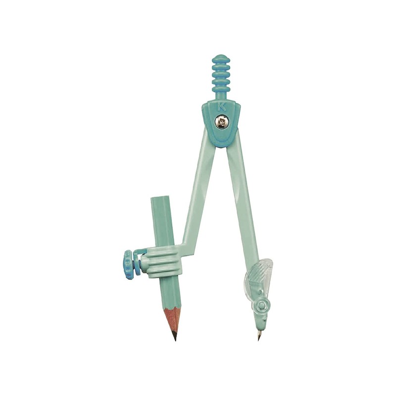 Kutsuwa CP228MT Compass Math Compass for Pencils, Mint Green
