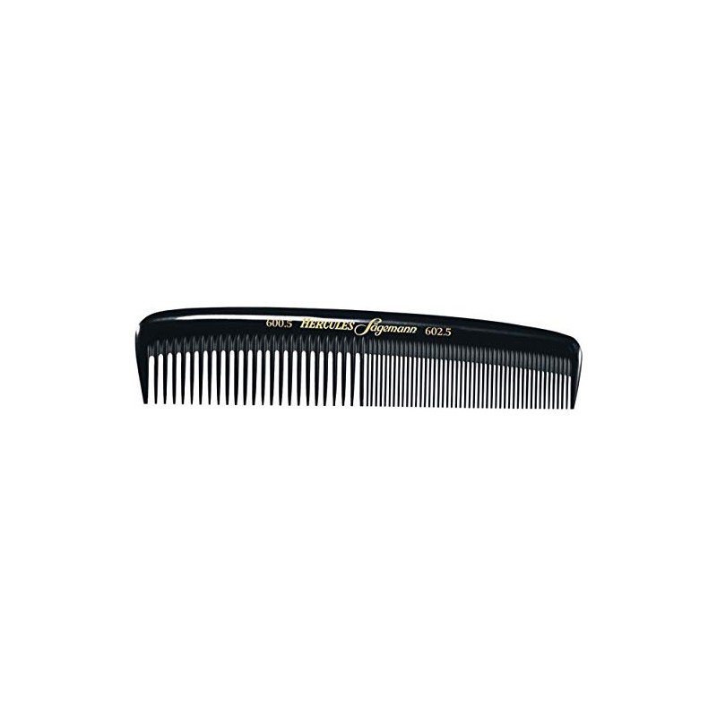 Hercules Sägemann 600-602 Professional Men's Comb Natural Rubber Hair Comb