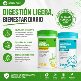 Combo Probióticos Cápsulas Y Enzimas Digestivas