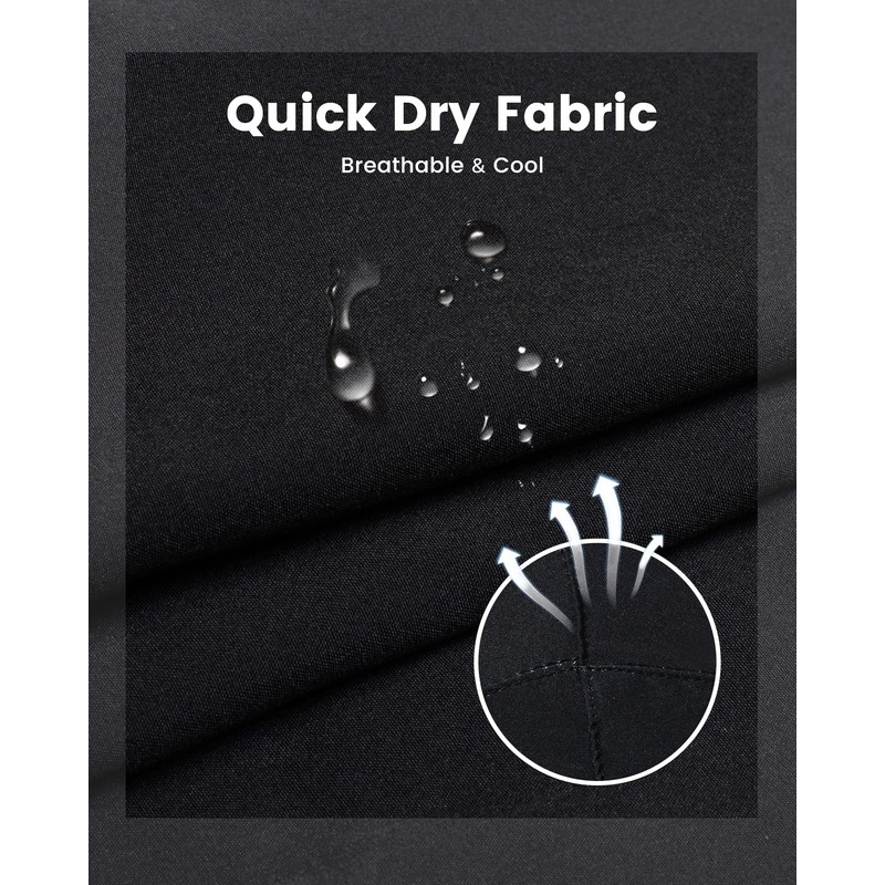 MaaMgic Mens Swim Trunks with Compression Liner 2 in 1