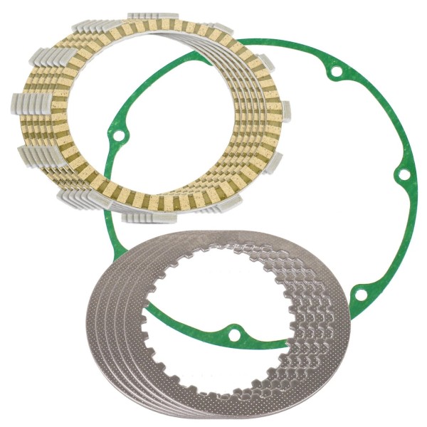 Caltric Clutch Friction Plates and Gasket kit for Honda VT700C