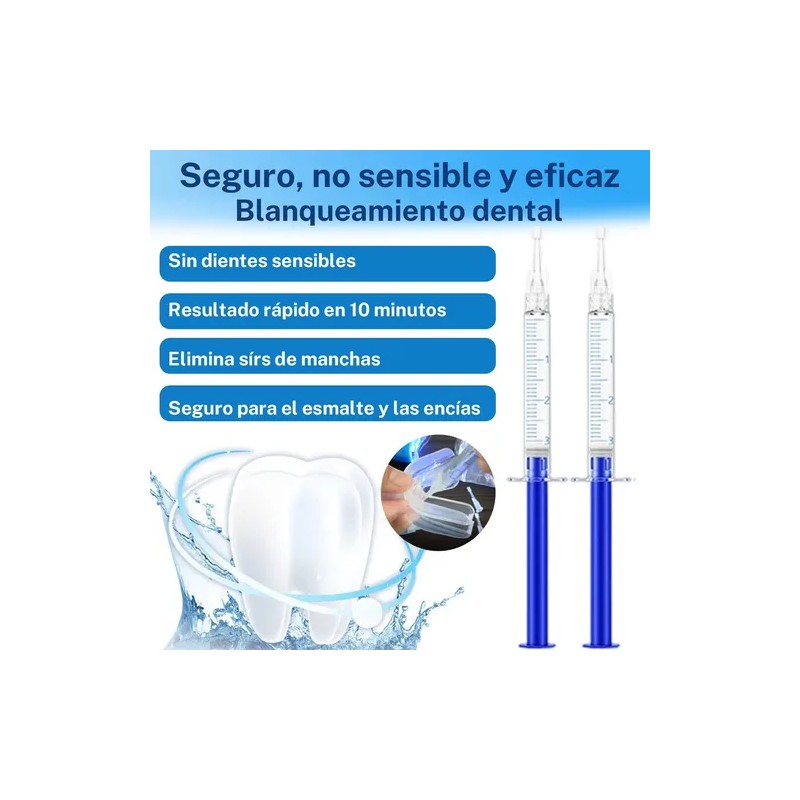 Kit De Blanquear Dientes Lampara Led Gel Dental 7 En