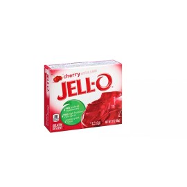 Jell-O Cherry Gelatin Dessert Mix, 3 oz Box