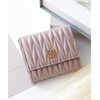 Alto Rose Trifold Wallet, Compact, Cute, Mini Wallet, Women's, Quilted,
