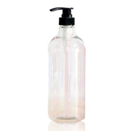 Copeflap Shampoo Dispenser, 33.8 fl oz (1000 ml), Shampoo Bottle, Dispenser, Refill Bottle, Large Capacity (Clear)