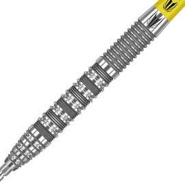 Target Darts Bolide 90% Tungsten Swiss Point Steel Darts Set, yellow, 25g