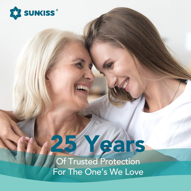 SUNKISS TrustPlus Unisex Adult Diapers, Medium, 12 Count - Heavy