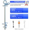 Dog Tie Out Cable and Stake,with 20FT Heavy Duty Cable,360°Swivel