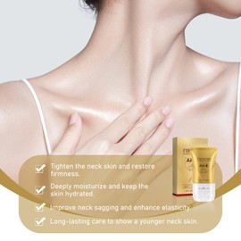 Ah-8 Firming Neck Cream,Tighten and Lift Neck Cream with Double Roller Massage for Saggy Skin, Reduces Wrinkles, Fine Lines & Double Chin