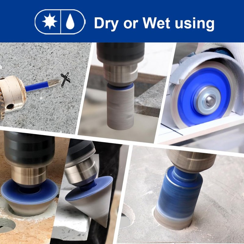 SHDIATOOL Diamond Tile Drill Bits Kit 13pcs, Porcelain Hole Saw