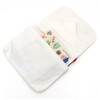 Twin Canvas Panda Clip Pocket B 15x12cm