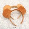 2 Pack Bear Headband Cute Plush Bear Ears Headband Animal