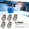 5Pcs 3D Printer Nozzle Set for MK8 1.75mm Consumables 0.2‑1.0mm