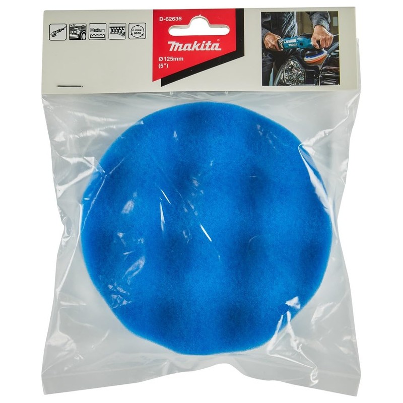 Makita D-63636 Velcro Sponge Blue 125 mm
