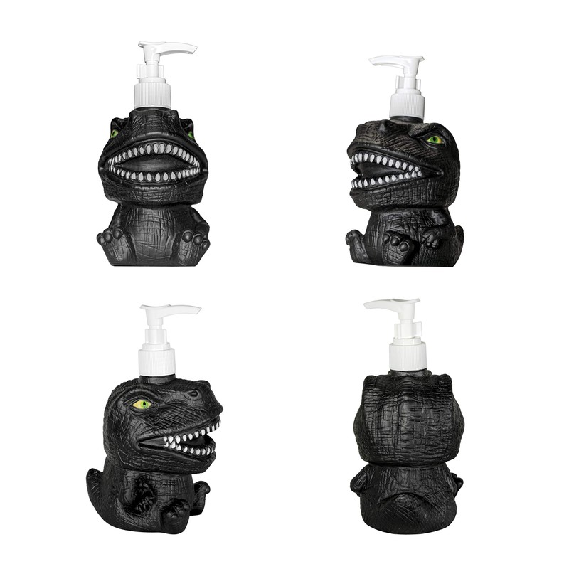 GoFika Vinyl Dinosaur Refillable Hand Soap Pump Dispenser Lotion Shampoo