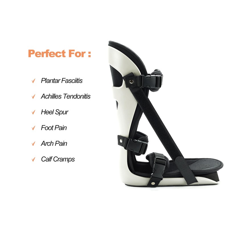 Plantar Fascitis Night Splint Adjustable Leg Support Brace for Fascia,