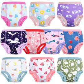MOEMOE BABY Training Underwear 10 Packs Absorbent Potty Training Pants for Boys and Girls Cotton Pee Pants 6T