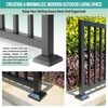 AJOVW 2Pcs 2" (2" Post/4.5" Base) Aluminum Post Base Cover,