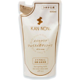 観音温泉 フェイス&ボディソープ 詰替え用 600ml