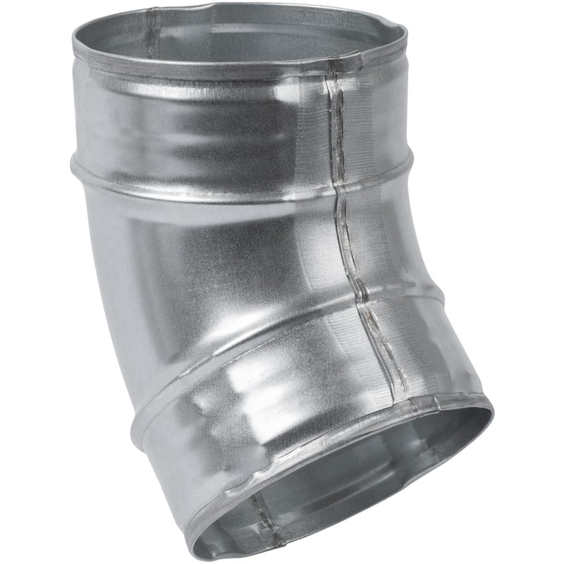 ECOPRO VENT 4" Inch 45˚ Degree Galvanized Steel Duct Elbow